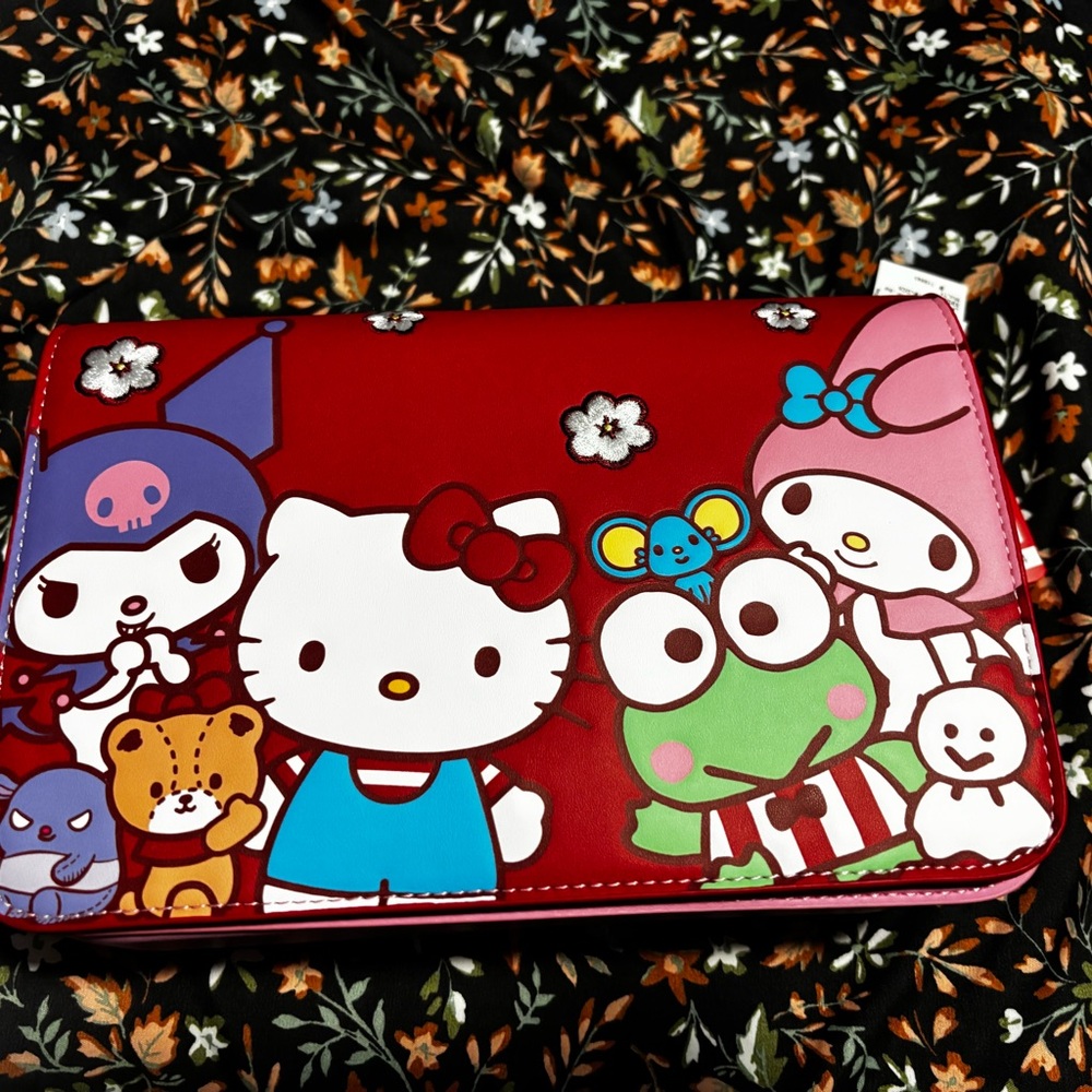 Loungefly Pink and Red Cartoon crossbody